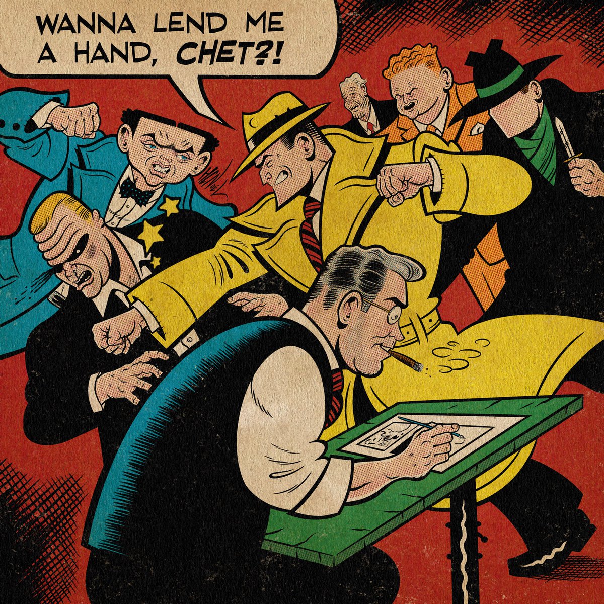 My new tribute to Chester Gould and his creation Dick Tracy who’s inspired me since I was a kid and discovered the comic strip. Any other Gould fans here? #dicktracy #chestergould