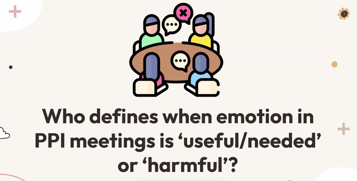 Our second thought provoking question in the discussion on the role of emotions in #PPI #PublicInvolvement