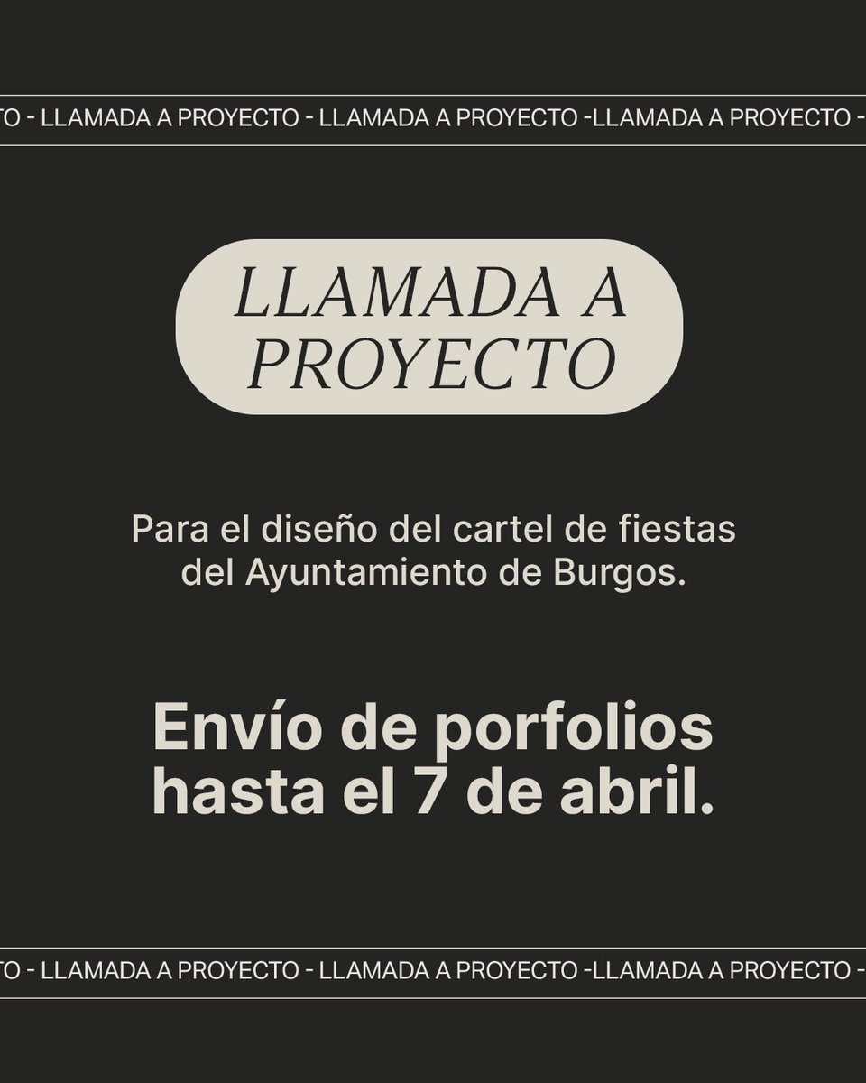 READ (@foro_read) on Twitter photo El Ayuntamiento de Burgos lanza #LlamadaAProyecto para el #diseño del cartel de sus fiestas patronales. En el proceso cuenta con el asesoramiento de <a href="/DimeAsociacion/">Dime Asociación de Diseño de la Meseta</a>, asegurando así una convocatoria bien estructurada y con criterios profesionales. Info: cultura.aytoburgos.es/-/bases-para-l… El Ayuntamiento de Burgos lanza #LlamadaAProyecto para el #diseño del cartel de sus fiestas patronales. En el proceso cuenta con el asesoramiento de <a href="/DimeAsociacion/">Dime Asociación de Diseño de la Meseta</a>, asegurando así una convocatoria bien estructurada y con criterios profesionales. Info: cultura.aytoburgos.es/-/bases-para-l…