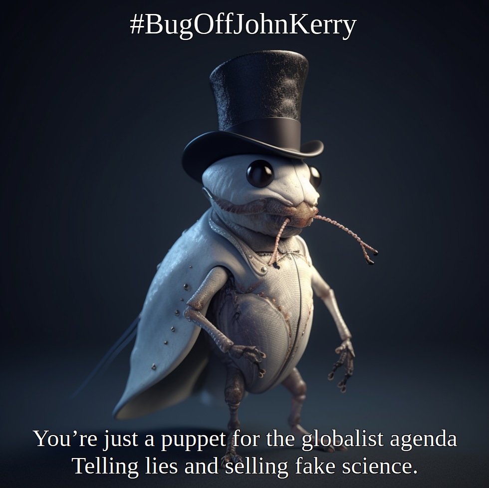 EagleWings3578's tweet image. Oh #BugOff John Kerry!  Nobody wants to hear your hot air.  You are a multi-millionaire telling the people who do actual work what to do.  #GetSquashed