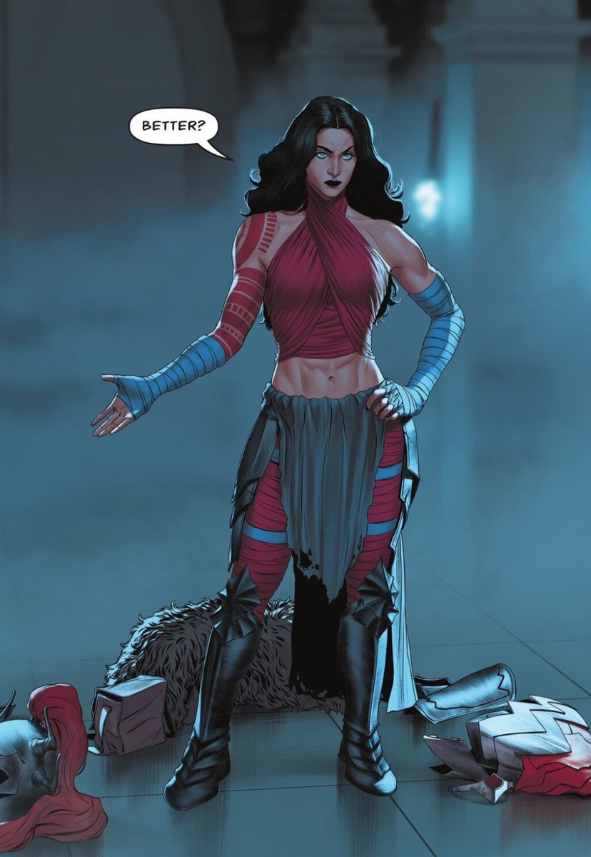 THEMYSCIRALORE's tweet image. I’m loving the red clothing underneath Absolute Diana’s armor