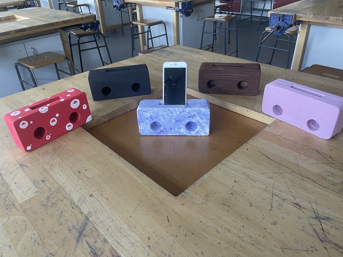 GosforthJunior's tweet image. This week, Year 8 students have been making wooden amplifiers/speakers for their phones in their Design and Technology club. Great work everyone!
#juniorhighacademy #gosforthgroup #createyourfuture