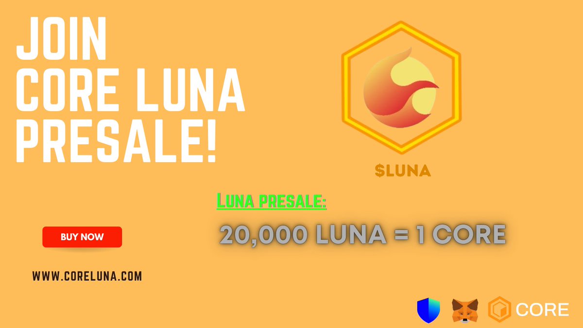 coreluna_dev's tweet image. #Coretoshis ! Time is Running Out! 🔥

Just a few days left before the CoreLuna Presale ends! 🚀

 🔥 Presale Price: 20,000 LUNA = 1 CORE

 DEX Listing Soon – Don’t Miss Out!

🔗 Pre-sale Address:
0xd4b7240704bde091035ed46D733A1199a0e75C5d

🌐Airdrop: coreluna.com

Be…