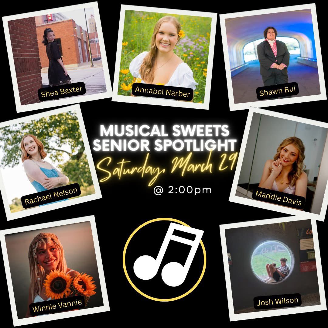 🌟Saturday Senior Spotlight🌟

These talented senior soloists will only be performing on Saturday, March 29th at 2:00pm!

Get your tickets TODAY!🎟️ sepvocalmusic.com