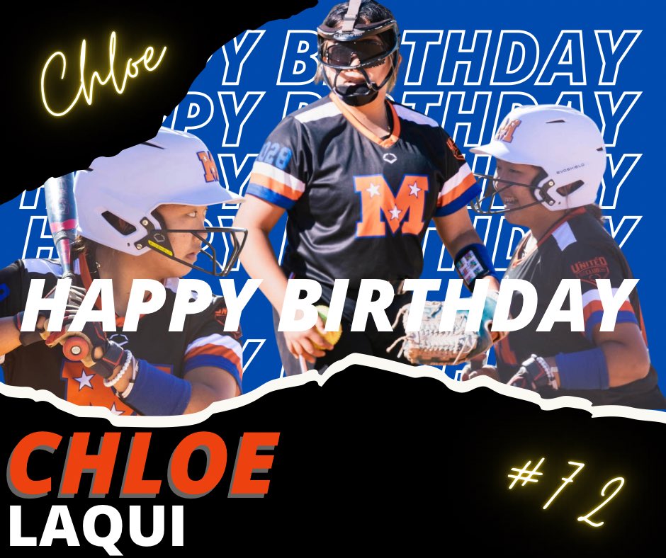 Happy Mojo Birthday to <a href="/LaquiChloe/">Chloe Laqui 2028</a> 💙🧡🥎