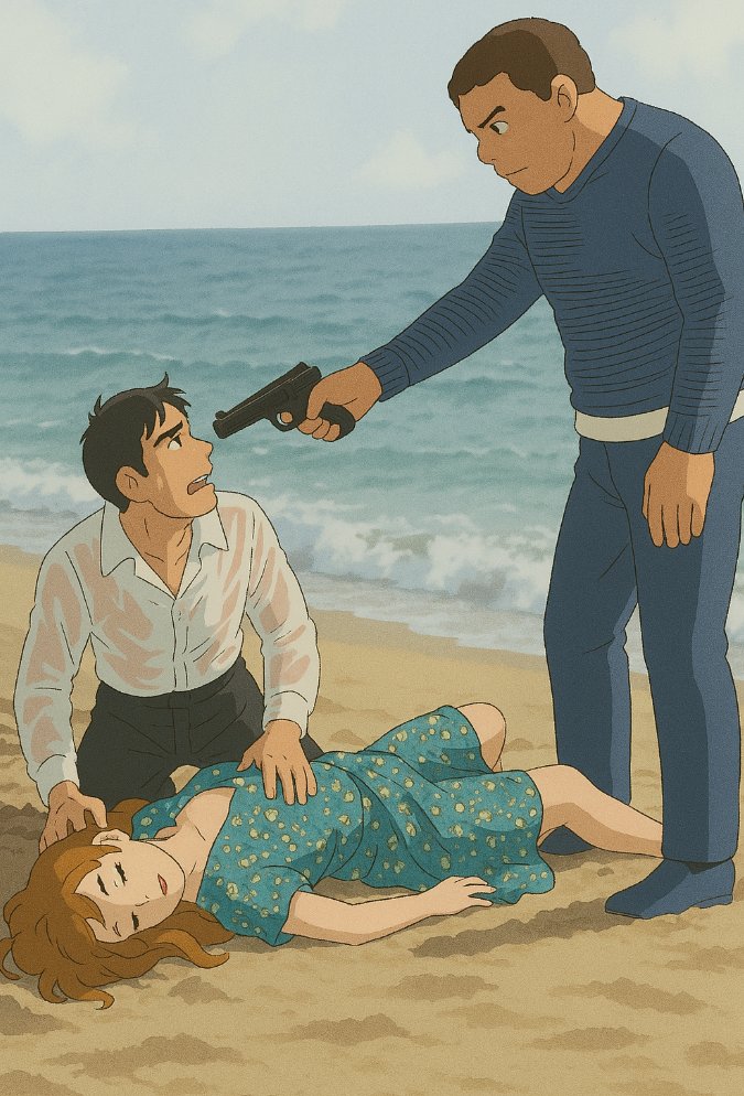 jamesbondlive's tweet photo. There's a hot trend for Studio Ghibli style converted photos this week. Here's what an anime 'On Her Majesty's Secret Service' could look like. #ghibli https://t.co/6xbPM4dNTA