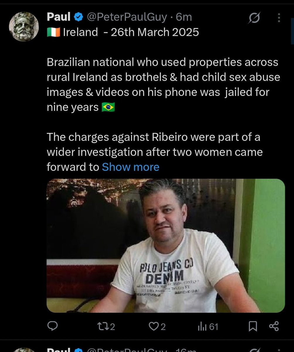 PeterPaulGuy's tweet image. 🇮🇪🚨

Over just 22 minutes this afternoon. I posted 4 separate news articles on foreign men involved in rapes, sexual assaults, &amp;amp; child sex abuse videos/images in Ireland. 

- Somalian charged with rape in a cemetery 🇸🇴

- Brutal rape in Donegal where the perpetrator needed an…