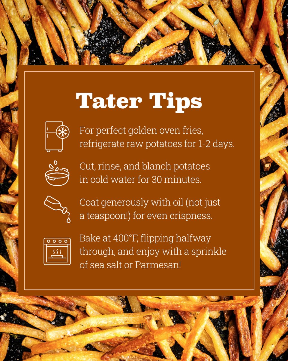 Crispy, golden, and straight from your oven. Who needs takeout when you’ve got Idaho® potatoes?