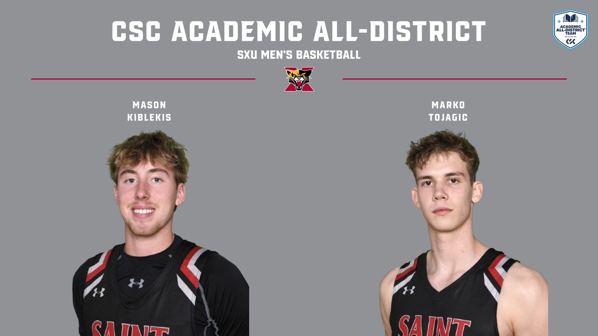 SXU Athletics (@sxuathletics) on Twitter photo News: Kibelkis and Tojagic Named CSC Academic All-District for <a href="/SXU_MBB/">SXU Men's Basketball</a> #GoCougs🐾🏀 #WeAreSXU
sxucougars.com/news/2025/3/26… News: Kibelkis and Tojagic Named CSC Academic All-District for <a href="/SXU_MBB/">SXU Men's Basketball</a> #GoCougs🐾🏀 #WeAreSXU
sxucougars.com/news/2025/3/26…