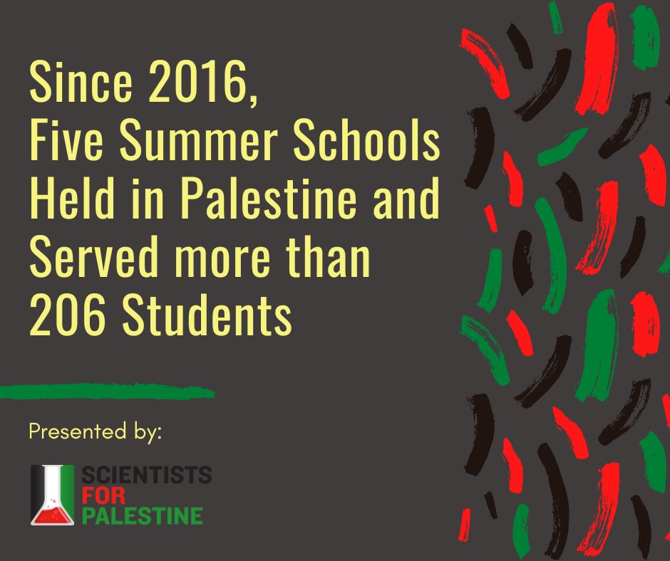 Sci4Pal's tweet image. Shape the next summer school and serve more Palestinian scientists🔬🧪💻📉: gofund.me/9fef79f3
#scientist #Palestine #S4P #research