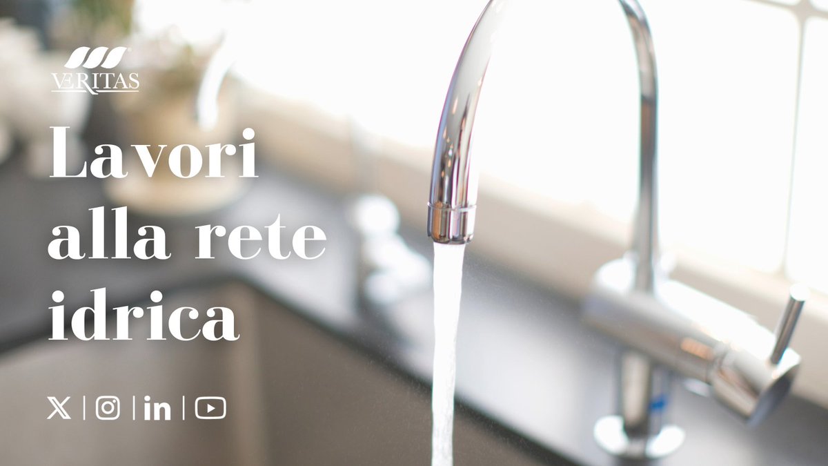 Gruppo Veritas (@gruppoveritas) on Twitter photo Giovedì #27marzo - dalle 8 alle 12 sospesa l’erogazione dell’#acqua potabile a Valli e Piovini di #Chioggia per lavori alla rete idrica.
<a href="/Comune_Chioggia/">Comune di Chioggia</a> Giovedì #27marzo - dalle 8 alle 12 sospesa l’erogazione dell’#acqua potabile a Valli e Piovini di #Chioggia per lavori alla rete idrica.
<a href="/Comune_Chioggia/">Comune di Chioggia</a>