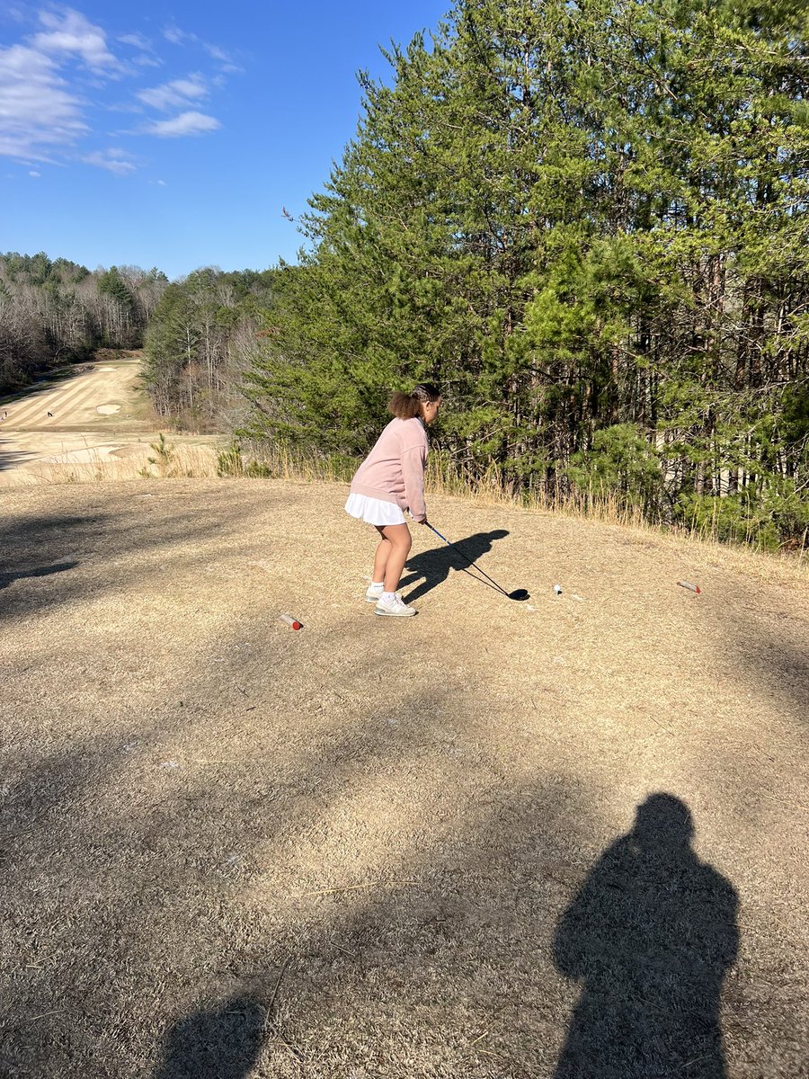 Aniston teeing it up to start the Mountain League Golf Tournament! <a href="/pickensad/">Pickens Athletics</a> <a href="/PickensJRHigh/">Pickens Junior High School</a>