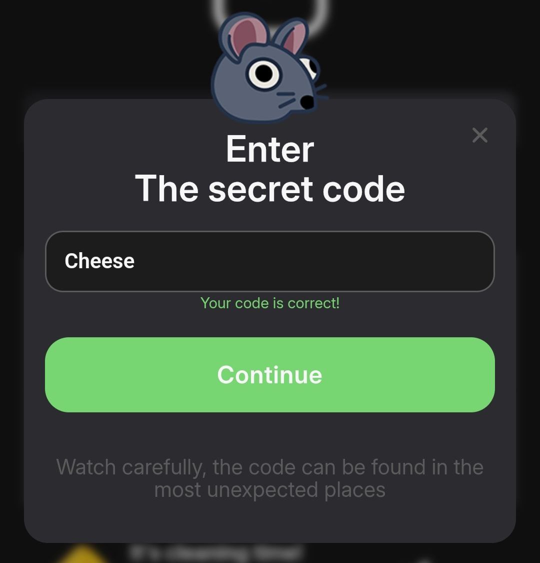 📣 TREASURY New Secret Code
🗓️ 26 - 27 March 2025

🆕 Little thief
✅ CODE : Cheese
🎁 Reward : 50 Points

$BOI
<a href="/Boithebear/">Boi</a>