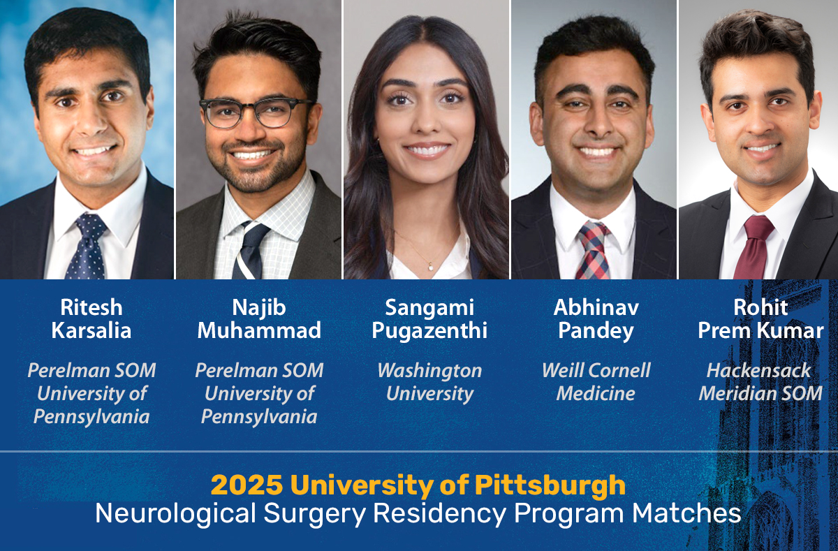 I am delighted to welcome five extraordinary medical students as our incoming Neurosurgery residents at the University of Pittsburgh/UPMC <a href="/PittNeurosurg/">Pitt Neurosurgery</a> <a href="/UPMC/">UPMC</a> <a href="/PittNeurology/">Pitt Neurology</a> <a href="/PittMed/">PittMed</a>
