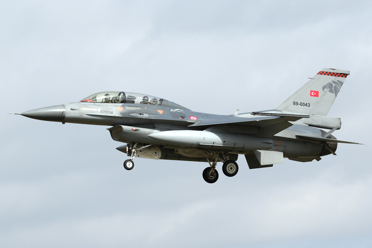elderforest's tweet photo. Turkish Air Force F-16D arriving at RAF Fairford for Exercise Ramstein Flag #RamsteinFlag https://t.co/Pq6q4RFiMX