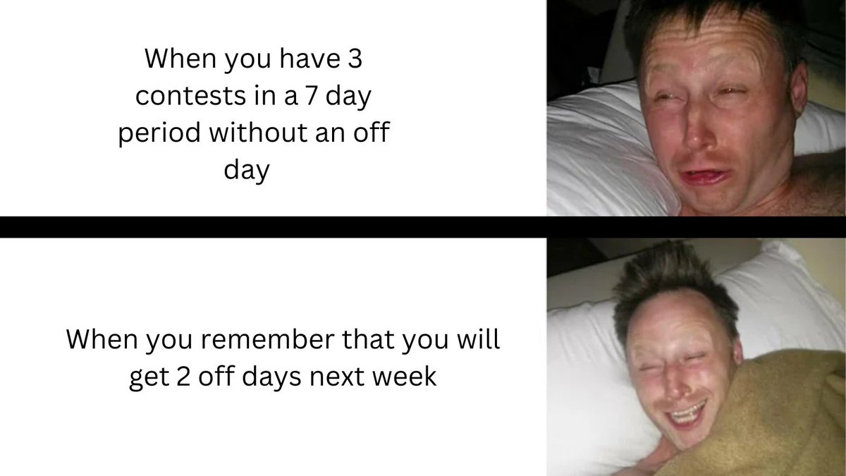 Did you know:
If a team participates in 3 contests or dates of competition in a 7 day period, they are not subject to the one-day-off-per-week requirement provided athletes do not engage in any RARA or CARA for two days either the prior or following week  😤💯
