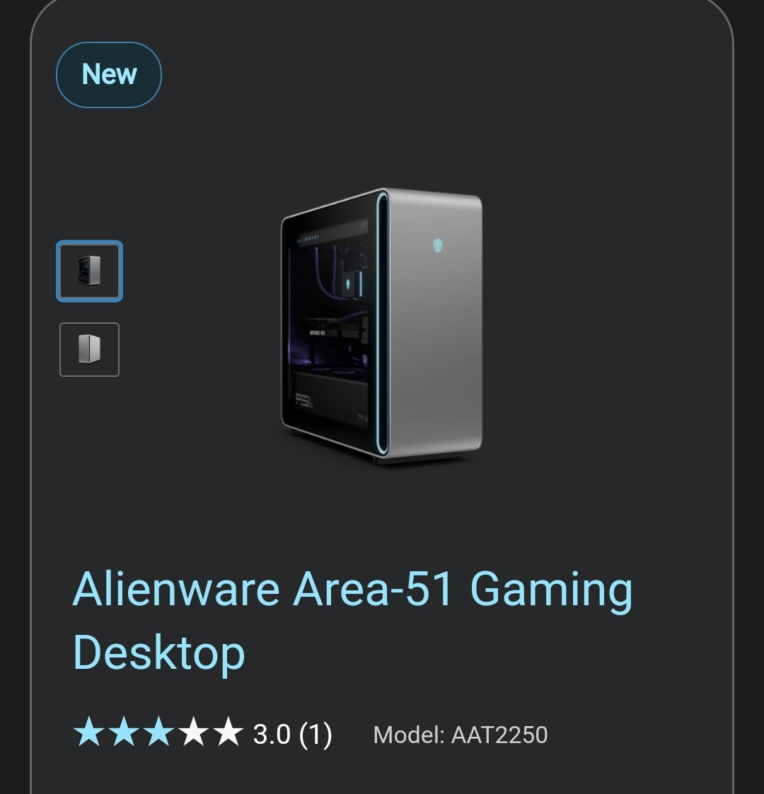 DigiTektrades's tweet image. Hi @Dell, big fan of everything Dell.

How many likes for the "Alienware Area-51 Gaming Desktop" series?