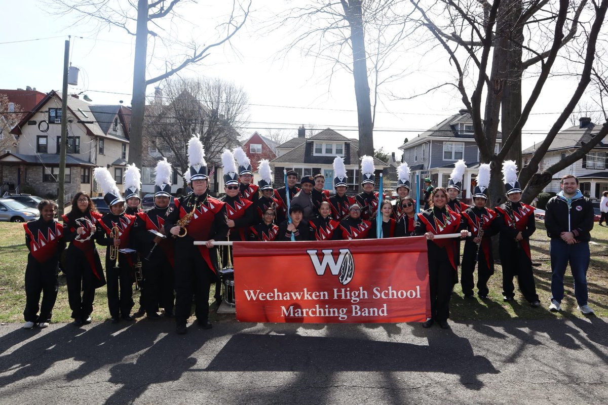 Bayonne's St. Patrick's Day Parade! ☘️

#marchingband #band #weehawken 
#stpatricksday #stpatricsdayparade #bayonne