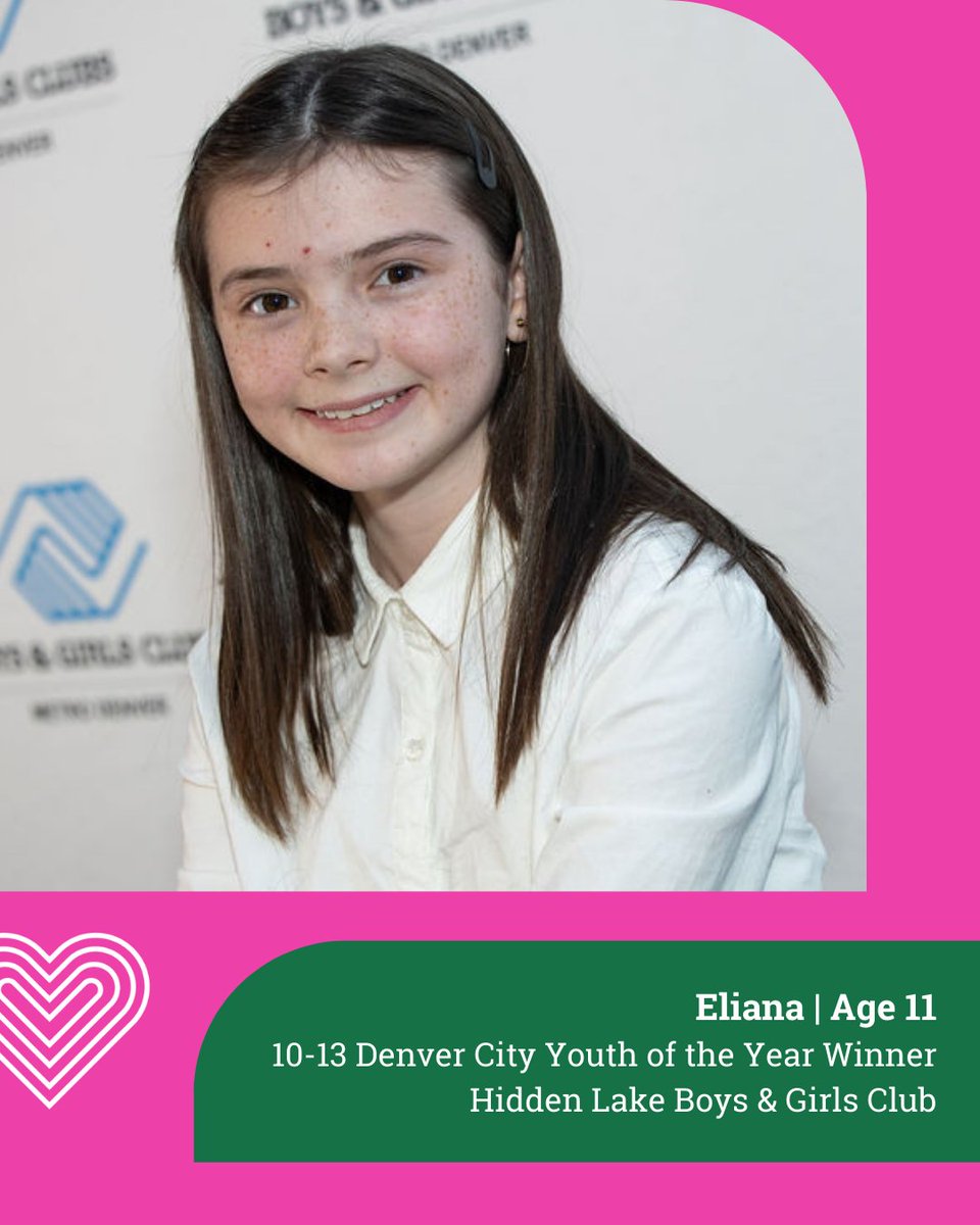 Meet Eliana! Over the past five years at Hidden Lake Boys &amp; Girls Club, she has blossomed from a shy second grader into a confident young leader. She strives to be a positive role model, treating others with kindness and compassion.

Read more: hubs.la/Q03dwBbJ0