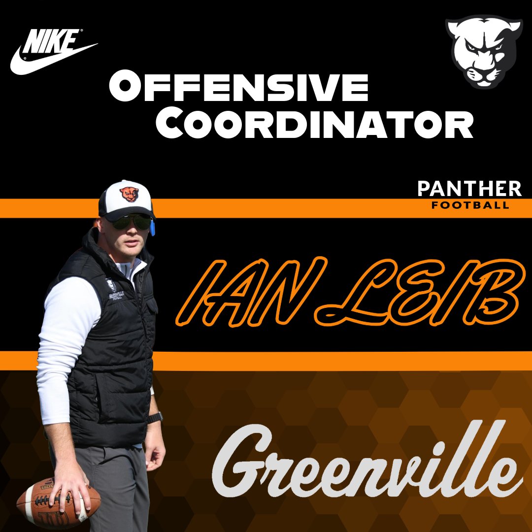 Greenville University Football (@emapfootball) on Twitter photo Greenville Football is excited to announce the PROMOTION of WR Coach Ian Leib to Offensive Coordinator! <a href="/IanLeib/">Coach Ian Leib</a> Greenville Football is excited to announce the PROMOTION of WR Coach Ian Leib to Offensive Coordinator! <a href="/IanLeib/">Coach Ian Leib</a>
