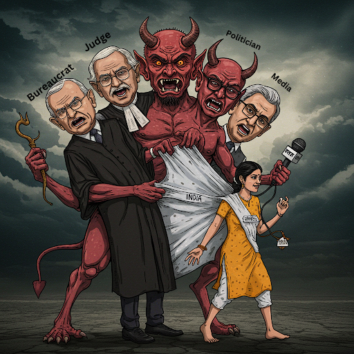 vibesofsharmaji's tweet image. If you scratch my back I will scratch yours.. Indian system