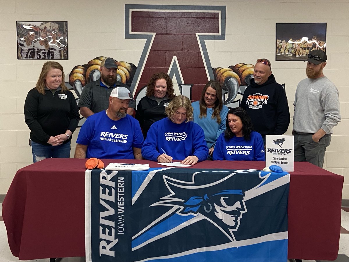 Congratulations to Zane Gerrish as he signs to shoot trap for Iowa Western next year. We are proud of you and know you will continue to do great things in college!