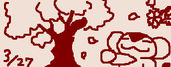 さくらの日のサル 