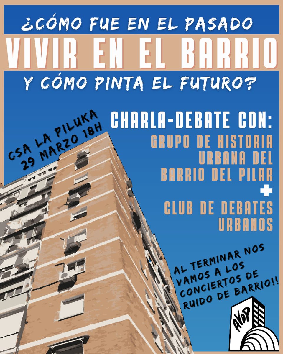 LaPiluka_CS's tweet image. 🔥EL SÁBADO QUE VIENE TENEMOS CITA🔥

 Conoce la historia de cómo se construyó nuestro barrio y a debatir sobre las implicaciones que podrá tener en nuestras vidas la Operación Chamartín.