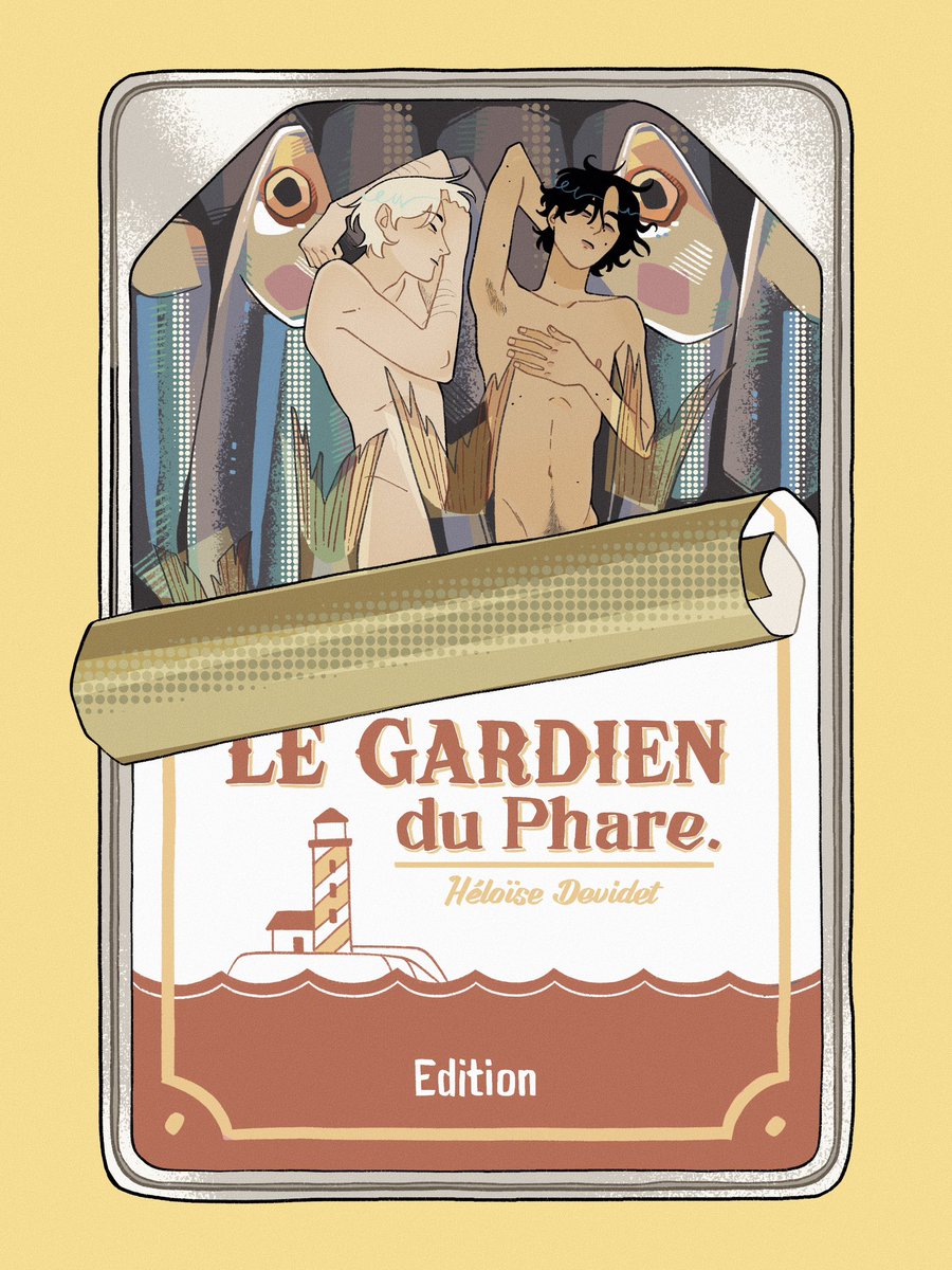 The cover for my comic project « The Lighthouse Keeper »