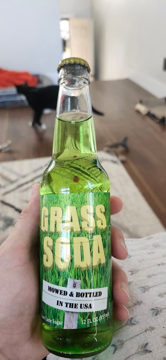Was sent this to drink on Stream! Mmmm fresh cut lawn just like mom use to make! #funny #streamer