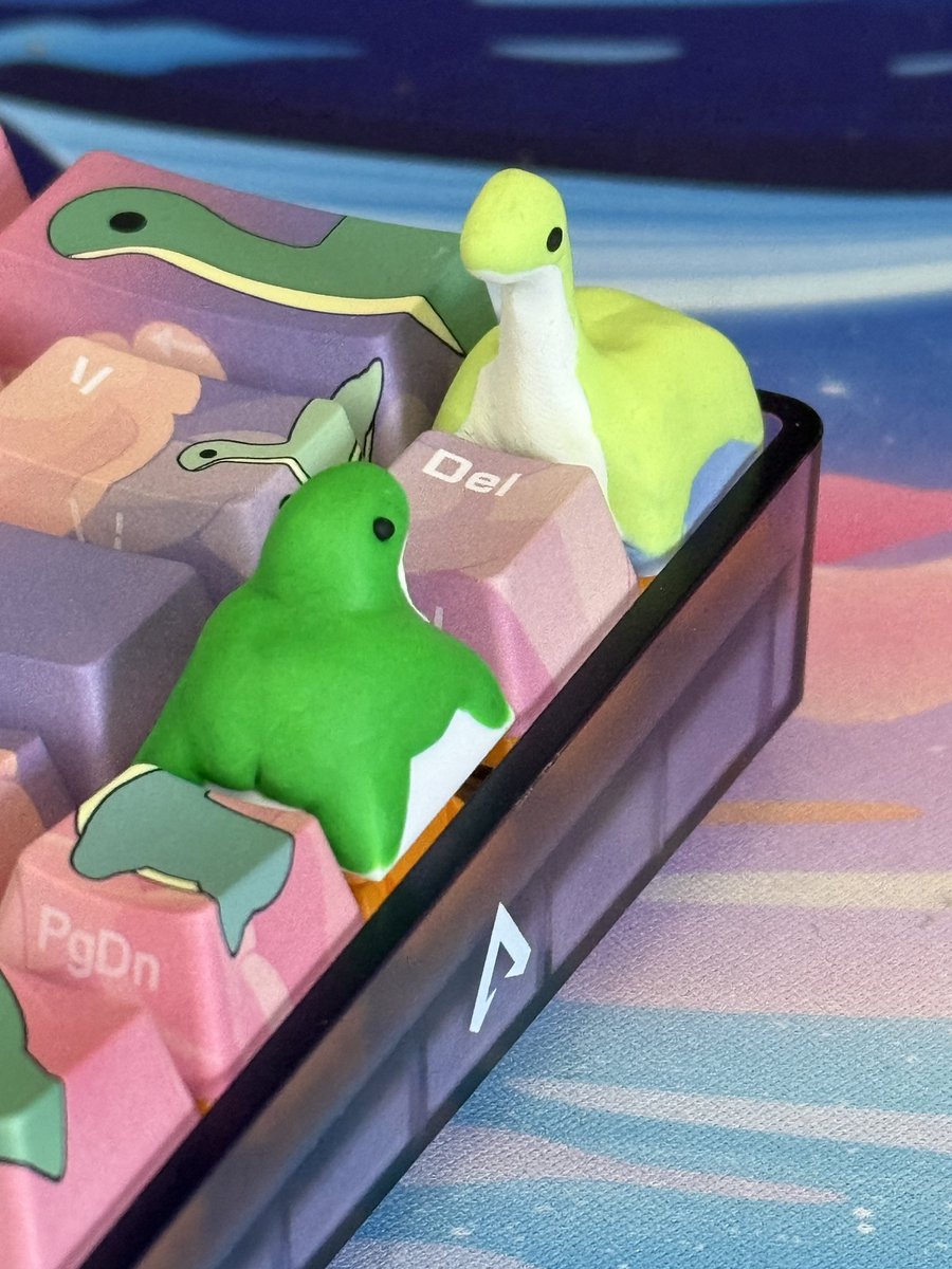 tinymakesthings's tweet image. i made nessie a friend but he’s.. built different lol