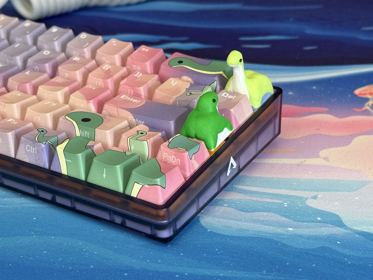 tinymakesthings's tweet image. i made nessie a friend but he’s.. built different lol