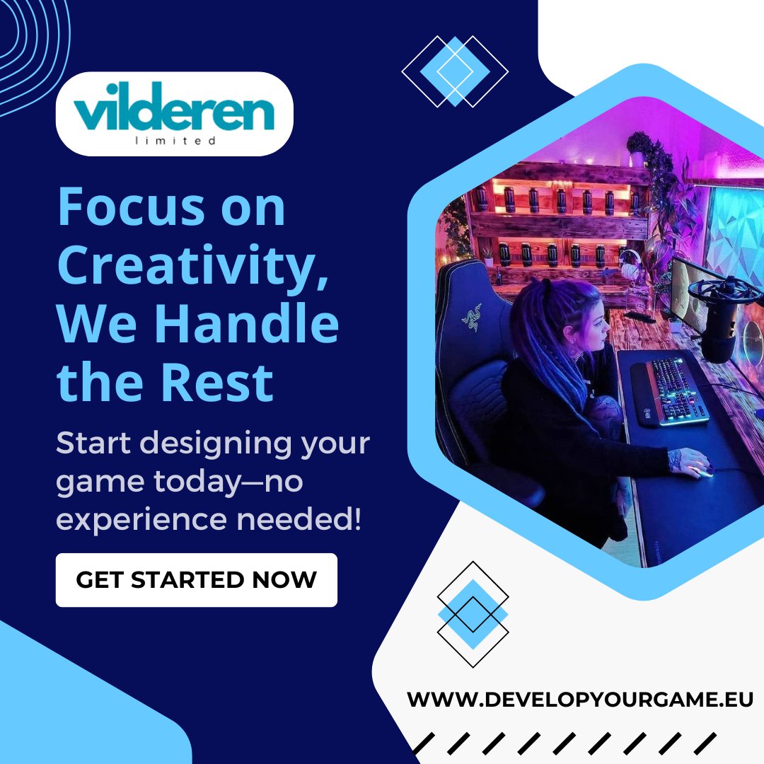 VilderenLtd's tweet image. With DevelopYourGame, you don’t have to worry about coding.  Our visual game-making system lets you design exciting levels, add characters, and create challenges effortlessly.  #GameDevelopment #NoCodingRequired
