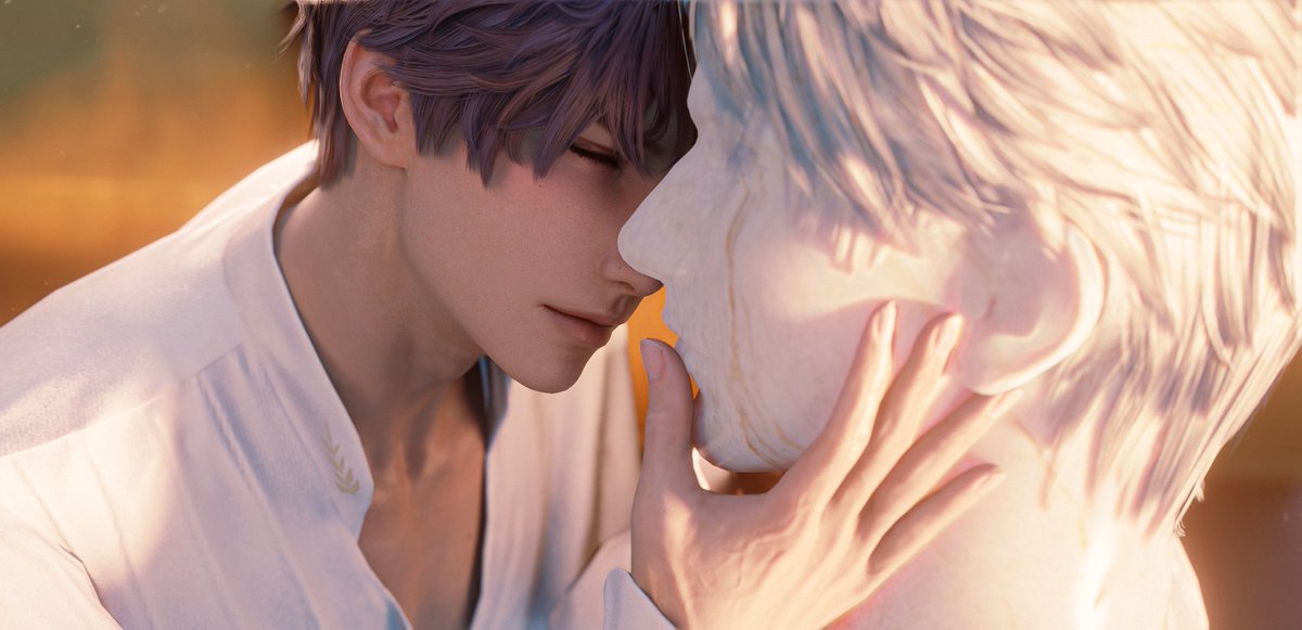 Zen_Zen_V's tweet image. #CrowFish #loveanddeepspacefanart #Rafayel #Sylus #Z_zenArt #3DRender