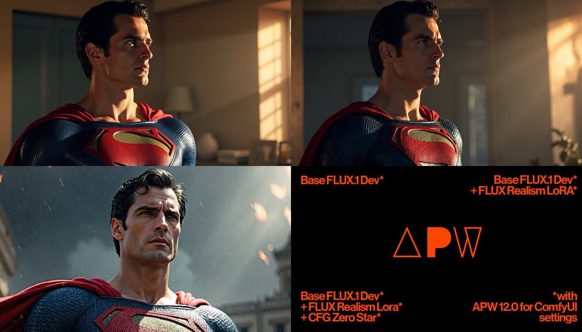 While the world is clamoring for the new OpenAI 4o image generation model, the open AI community makes yet another step towards SOTA image quality with CFG Zero Star technique 😱 Now added to the upcoming APW 13.0 EA2 for ComfyUI.