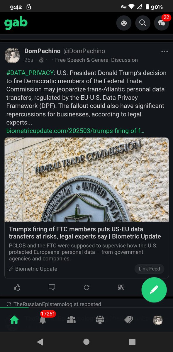 DomPachino101's tweet image. #DATA_PRIVACY: Trump’s firing of FTC members puts US-EU data transfers at risks, legal experts say 
biometricupdate.com/202503/trumps-…