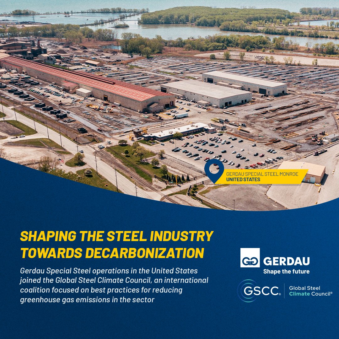 <a href="/gerdau_eng/">Gerdau</a>  takes another step toward the future of the steel industry: our Special Steel operation in the United States is now part of the Global Steel Climate Council, an international coalition focused on best practices for reducing greenhouse gas emissions in the steel