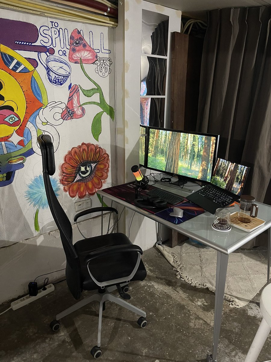Got an upgrade for basement office
Something is cooking…
#startuplife