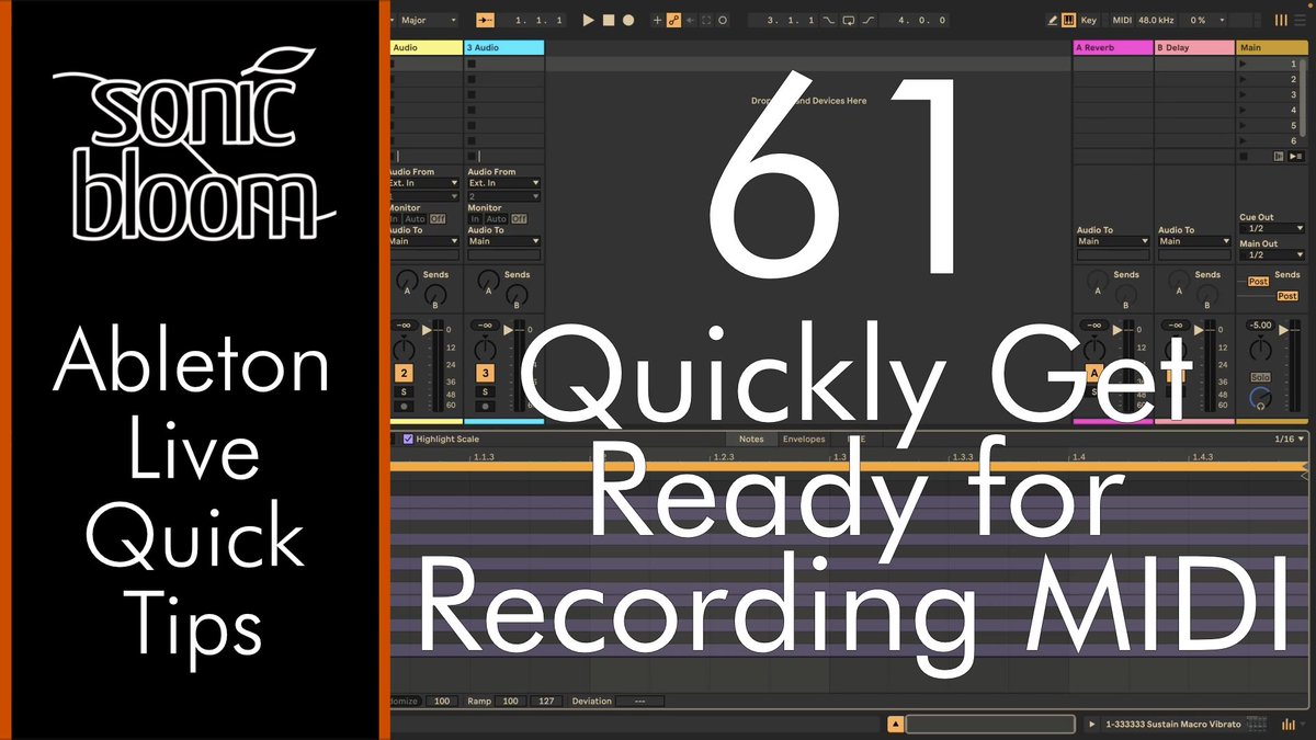 There's a new shortcut in Live 12 that arms the track, focuses the selected MIDI clip and turns on the computer MIDI keyboard. A quick way to prepare for MIDI step recording &amp; more.
youtu.be/nM-2qUWwjLA