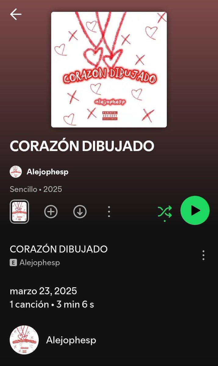 spotyfavs's tweet photo. 🎵- CORAZON DIBUJADO

👤- ALEJOPHESP

🗓️- YA DISPONIBLE EN CUALQUIER PLATAFORMA https://t.co/go1p4LcTxJ