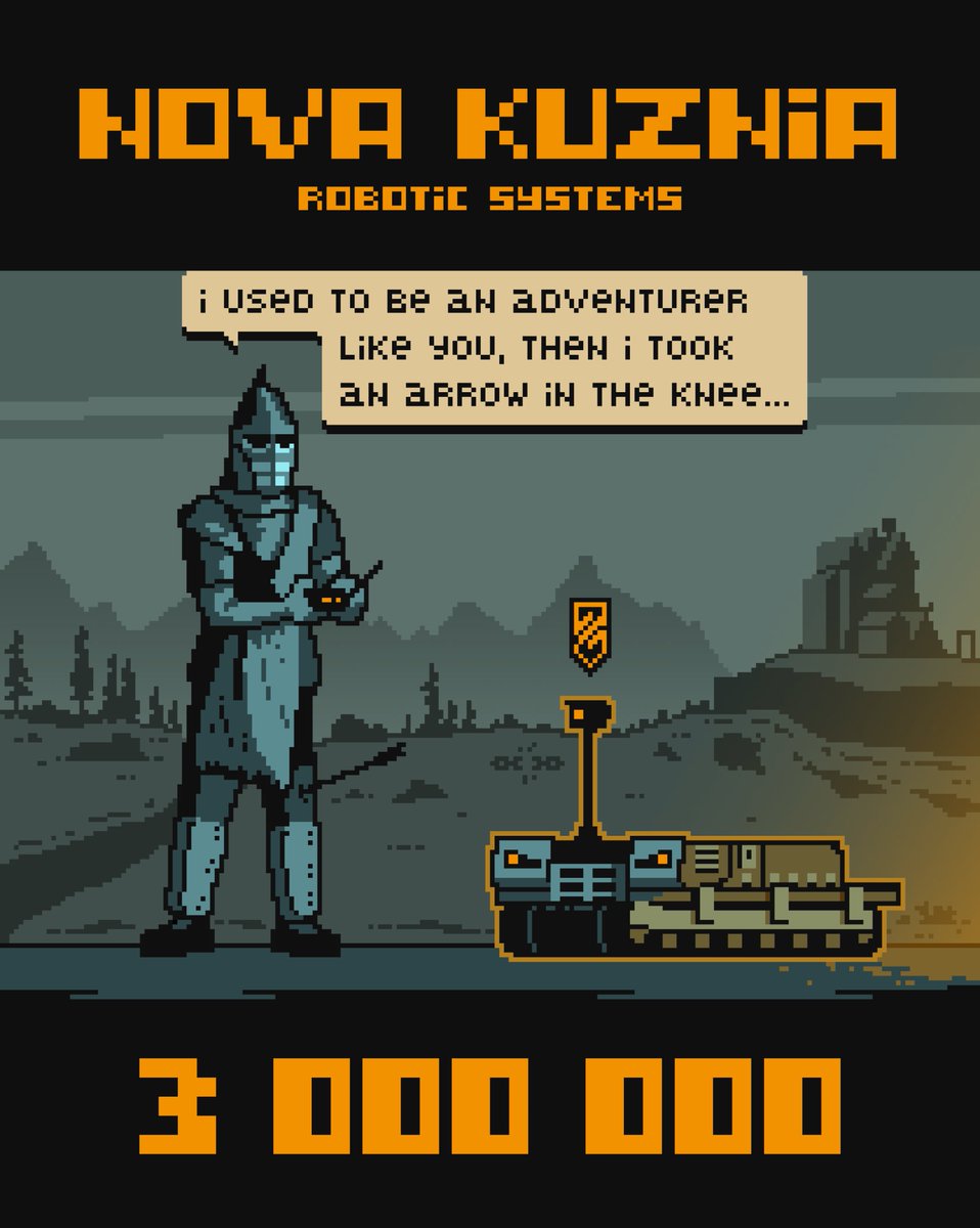 nova_ab3's tweet photo. Khajiit has a ground drone but doesn't have enough septims to repair it.

Our Dwemer forges burn day and night to keep our machines on task. We need the strongest tools made of elven silver and the most reliable spare parts for our iron horses, which must always be ready to perform their tasks.

Everyone has an important mission. Our part is to forge drones and yours is to drop donations.
Follow link: https://t.co/c9D91P7TYU
____
Design: @ViterStepovij 

_____________________________________________

У Каджита є наземний дрон, але не має достатньо септімів на його ремонт.

Наші двемерські кузні палають день і ніч, аби наші машини могли виконувати свої завдання. Нам потрібні найміцніші інструменти з ельфійського срібла та найнадійніші запчастини для наших залізних коней, що завжди мають бути готовими до виконання завдань.

Кожен виконує важливу місію. Наша дрони кувати, а твоя донати скидати.
https://t.co/c9D91P7TYU
____
Дизайн: @ViterStepovij