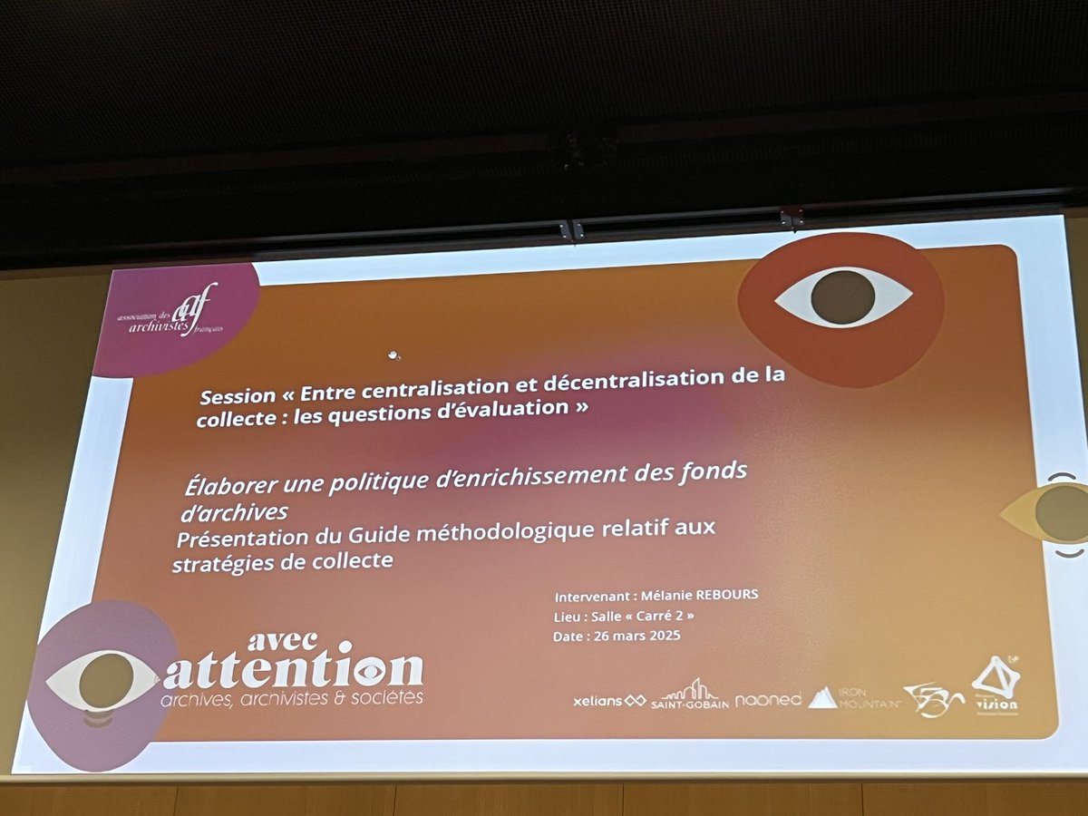 Fin de la première journée du forum des archivistes. Une journée à la fois constructive et pleine d’échanges passionnants #aafrennes2025 #viedarchiviste #archives