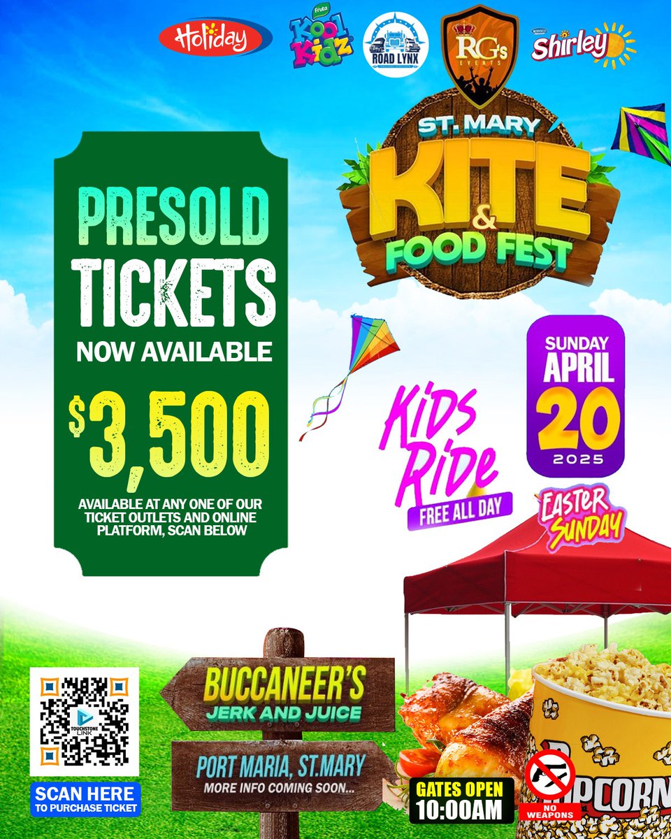 Join us at Buccaneers Jerk and Juice in Port Maria
Saint Mary on Easter Sunday, April 20, 2025!