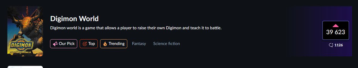 ArchivosDeIzzy_'s tweet image. Gente, Digimon World llegó a la página 2 de GOG Dreamlist con casi 40.000 votos (y subiendo), misma página en la que se encuentran titanes como Resident Evil Code Veronica X o Chrono Trigger.

Sigamos apoyando a los Digimonchos!!! gog.com/dreamlist/game…