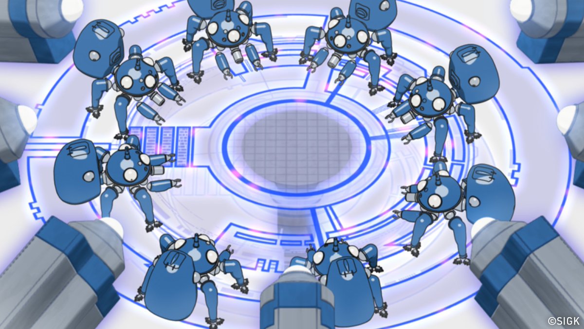 thegitsofficial's tweet image. 【3/25は #電気記念日 ⚡️】
タチコマたちは今日も電脳空間で会議中💬

【Today, March 25th is ElectricityMemorialDay in JAPAN⚡️】
Tachikomas are holding a meeting in their Electronic Communication space today.💬

#攻殻機動隊 #ghostintheshell
#攻殻機動隊SAC #standalonecomplex