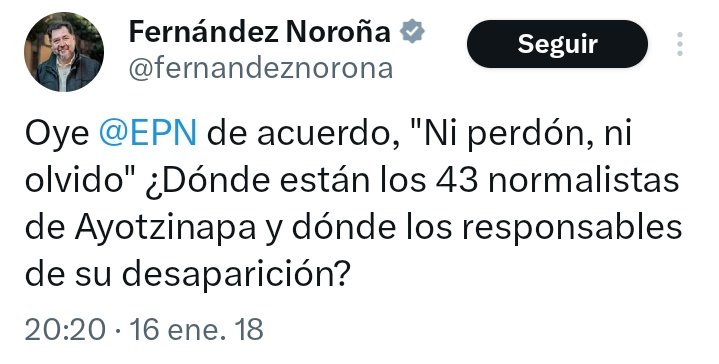 Germán Martínez Cazares (Parody) (@germanmcazares) on Twitter photo Oye, pinche changoleón <a href="/fernandeznorona/">Fernández Noroña</a>, "ni perdón, ni olvido". ¿Dónde están las 400 personas de #Tehuchitlan y dónde están los responsables de su desaparición? Así son estos pinches comunistas, les da amnesia. Oye, pinche changoleón <a href="/fernandeznorona/">Fernández Noroña</a>, "ni perdón, ni olvido". ¿Dónde están las 400 personas de #Tehuchitlan y dónde están los responsables de su desaparición? Así son estos pinches comunistas, les da amnesia.
