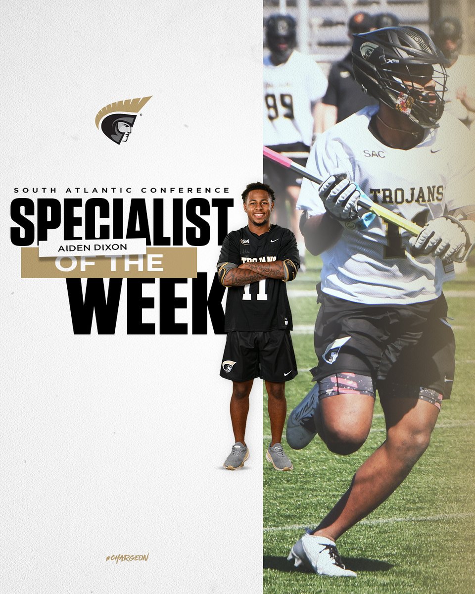 Anderson University Trojans (@autrojans) on Twitter photo AU Lacrosse brings home 3️⃣ SAC Player of the Week honors!
Congratulations to Megan Muir and Ava Skeffinton from <a href="/autrojanswlax/">Anderson Women’s Lacrosse</a> and Aiden Dixon from <a href="/autrojansmlax/">Anderson Men’s Lacrosse</a>
#ChargeOn AU Lacrosse brings home 3️⃣ SAC Player of the Week honors!
Congratulations to Megan Muir and Ava Skeffinton from <a href="/autrojanswlax/">Anderson Women’s Lacrosse</a> and Aiden Dixon from <a href="/autrojansmlax/">Anderson Men’s Lacrosse</a>
#ChargeOn