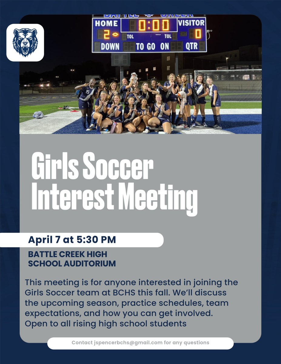 Girls Soccer Meeting