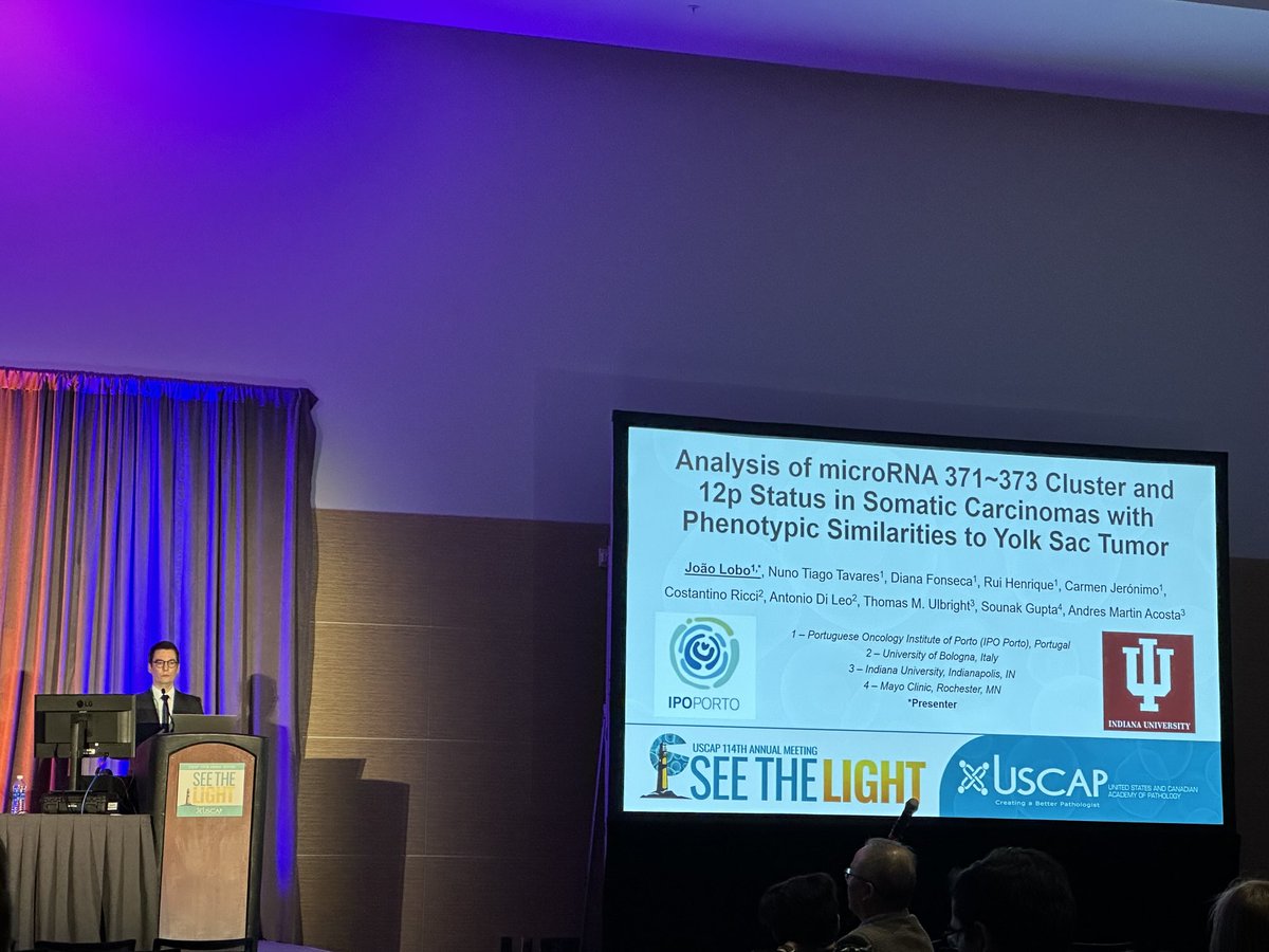 Andres Martin Acosta (Andy) (@andres_m_acosta) on Twitter photo <a href="/JoaoPedroLobo89/">João Lobo</a> presents microRNA analysis of somatic tumors with phenotypic overlap with GCT tumors. Collaborative work between <a href="/IPOPorto/">IPO Porto</a> and <a href="/iupathology/">IUPathology</a>.
<a href="/IntSocUropath/">International Society of Urological Pathology</a> <a href="/GU_Path_Society/">GU Pathology Society (GUPS)</a> <a href="/JoaoPedroLobo89/">João Lobo</a> presents microRNA analysis of somatic tumors with phenotypic overlap with GCT tumors. Collaborative work between <a href="/IPOPorto/">IPO Porto</a> and <a href="/iupathology/">IUPathology</a>.
<a href="/IntSocUropath/">International Society of Urological Pathology</a> <a href="/GU_Path_Society/">GU Pathology Society (GUPS)</a>