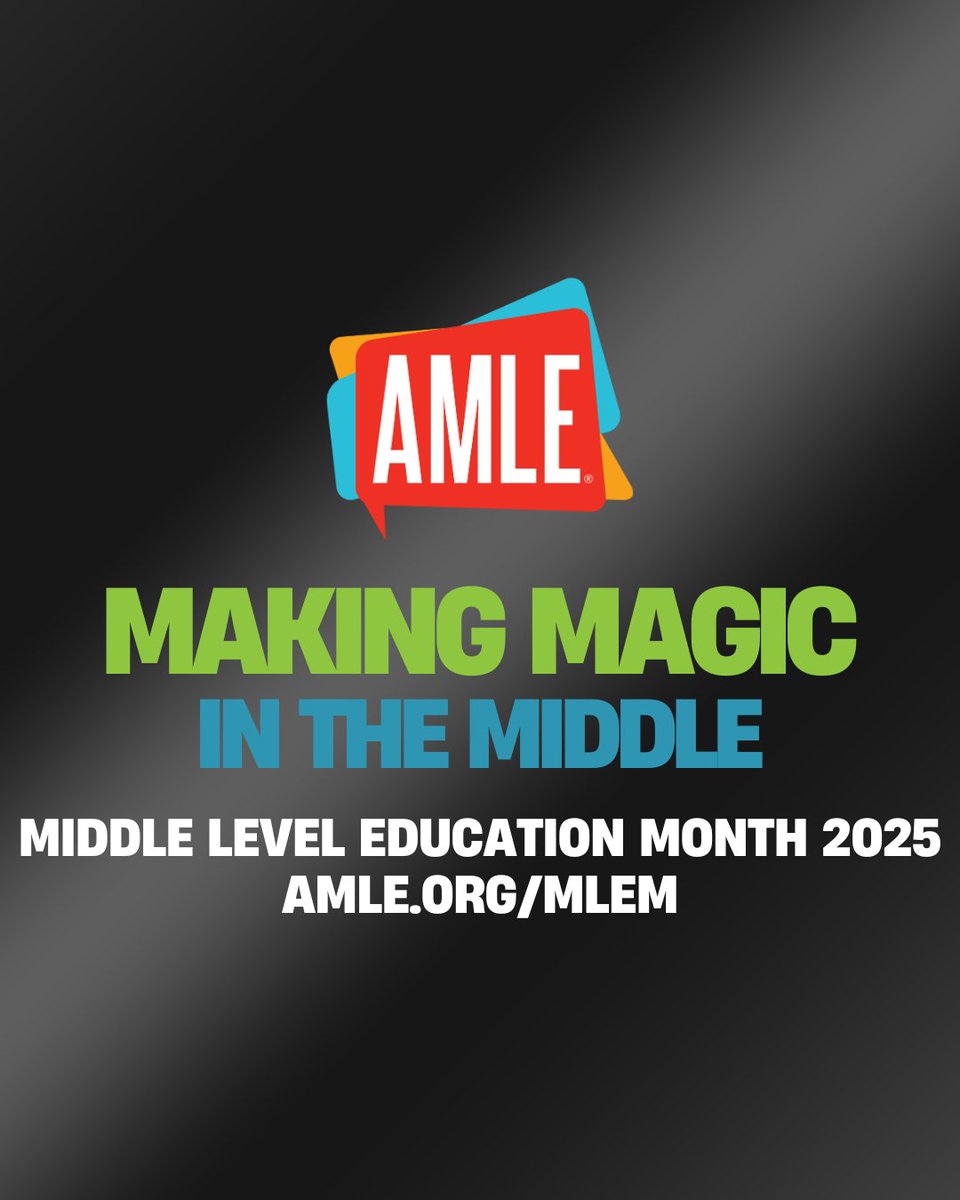 One week left of Middle Level Education Month! Have you gotten your free stickers &amp; book? Entered our contests? Shopped for t-shirts &amp; candles to support the middle level education movement? Get to it all while it lasts thru 3/31 ow.ly/zugI50VlyBj
